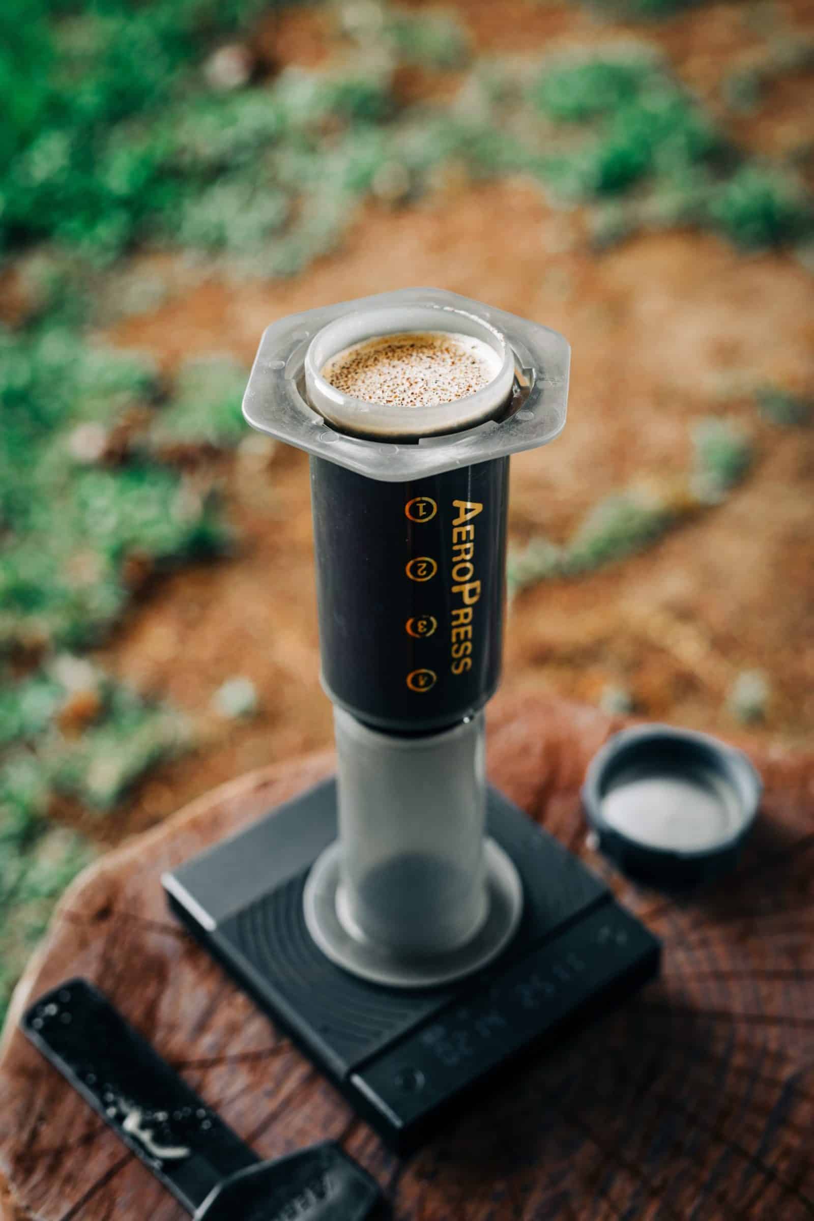 AeroPress outside