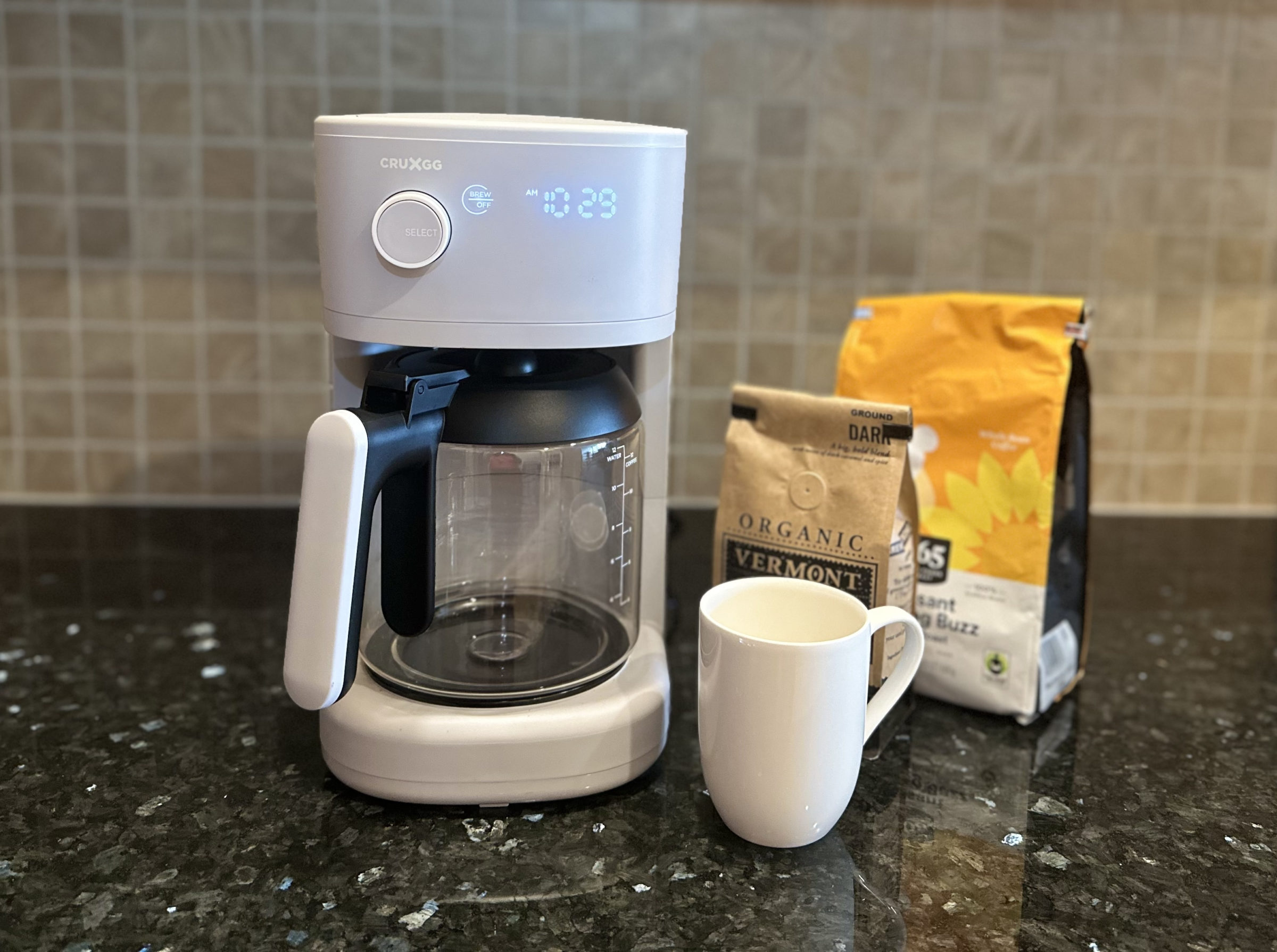 CRUXGG Fully Programmable Settings Coffee Maker store with Customizable Brew Strength