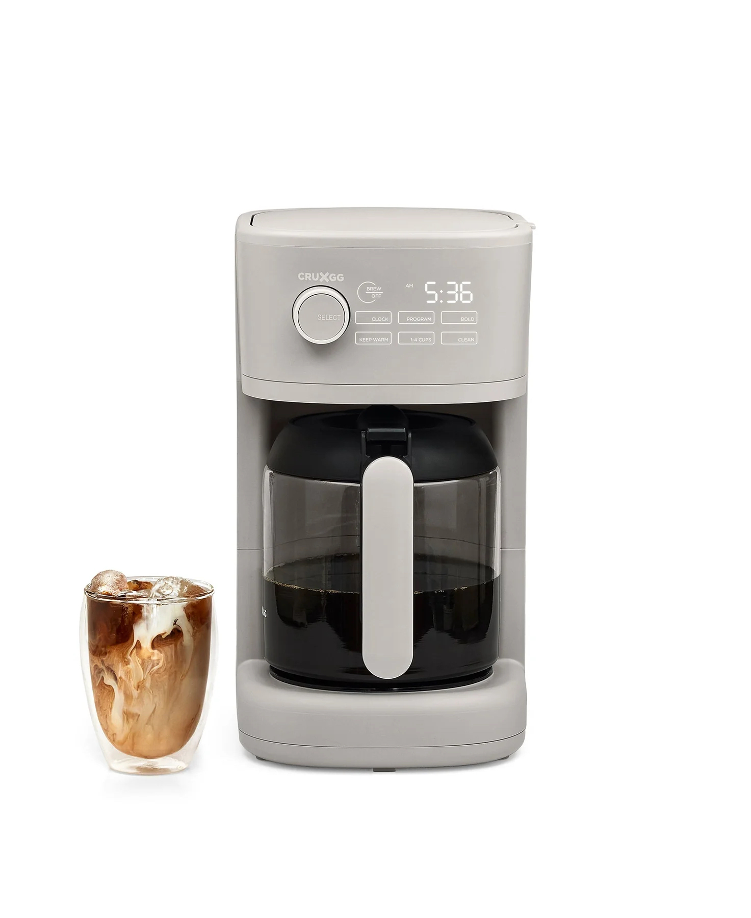 CRUXGG 12-Cup Programmable Coffee Maker